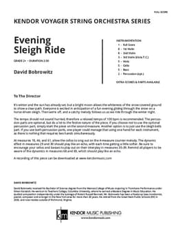 Evening Sleigh Ride (Score)