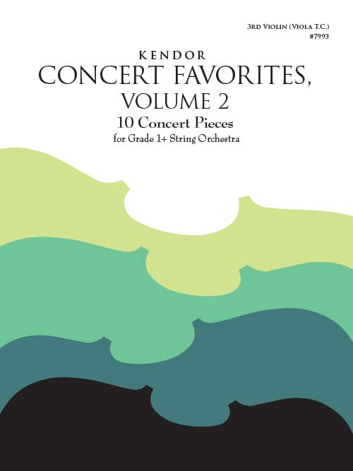 Kendor Concert Favorites, Volume 2 - 3rd Violin (Viola T.C.)