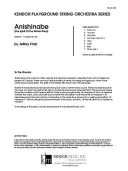 Anishinabe (The Spirit Of The Winter Wind) (Score)