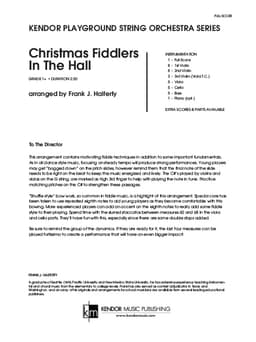 Christmas Fiddlers In The Hall (Score)