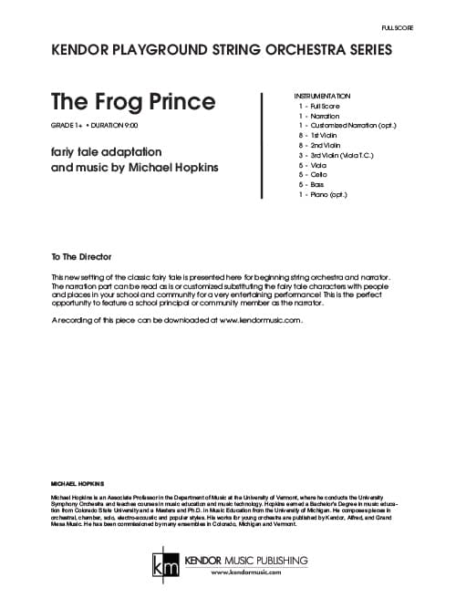 Frog Prince, The (Score)