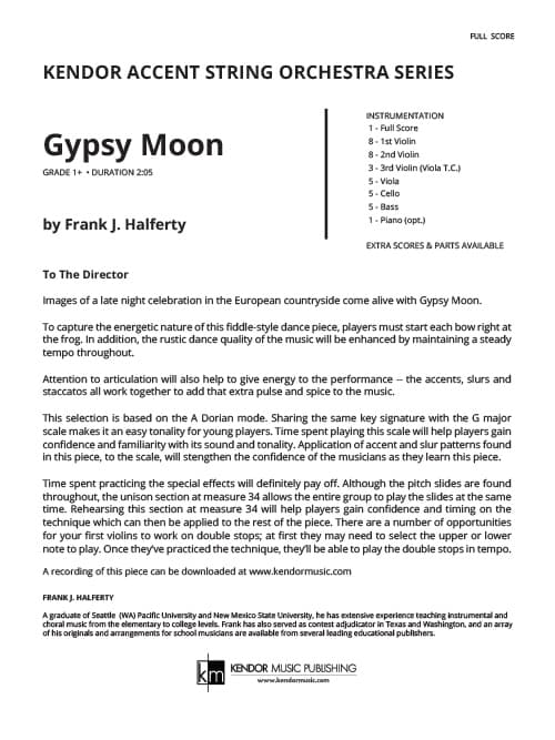 Gypsy Moon (Score)