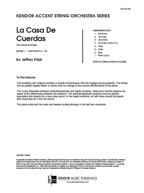 La Casa De Cuerdas (The House Of Strings) (Score)