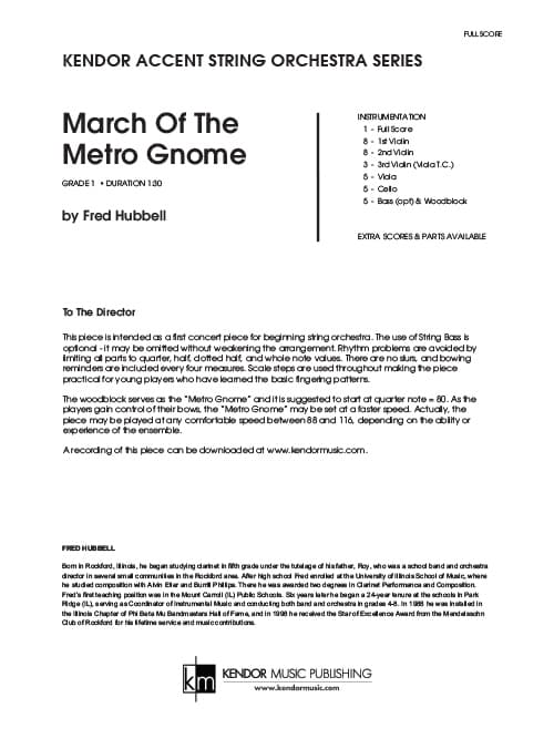 March Of The Metro Gnome (Score)