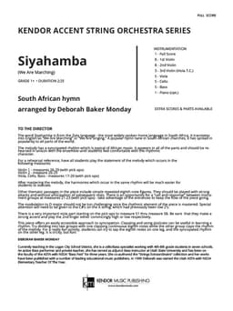 Siyahamba (We Are Marching) (Score)