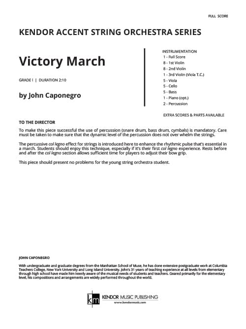 Victory March (Score)