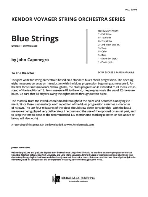 Blue Strings (Score)