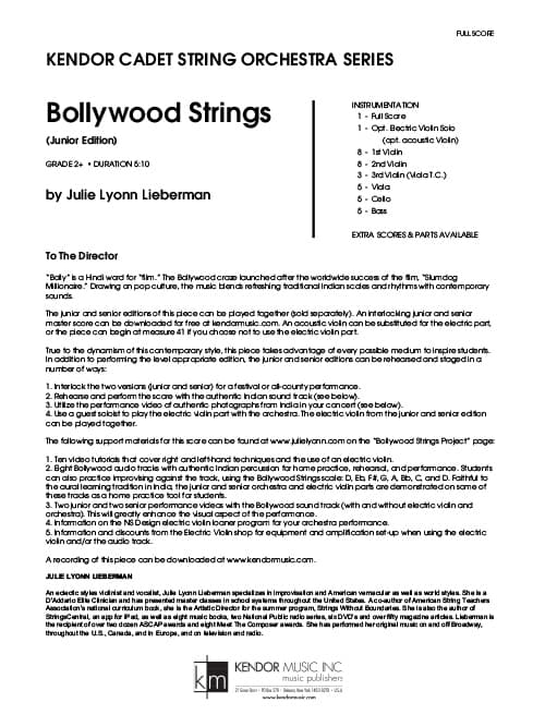 Bollywood Strings (Junior Edition) (Score)