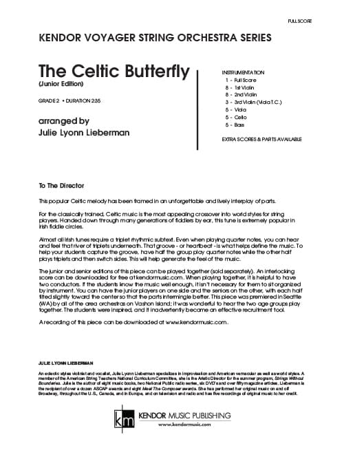 Celtic Butterfly, The (Junior Edition) (Score)