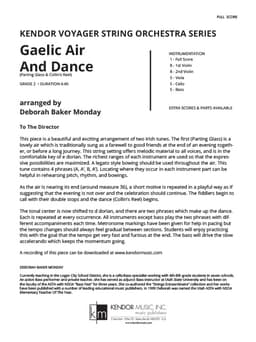 Gaelic Air And Dance (Parting Glass & Collin's Reel) (Score)