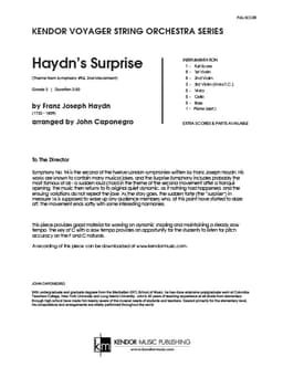 Haydn's Surprise (Theme from Symphony #94, 2nd Mvt.) (Score)