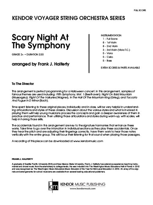 Scary Night At The Symphony (Score)
