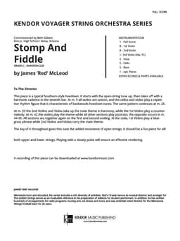 Stomp And Fiddle (Score)