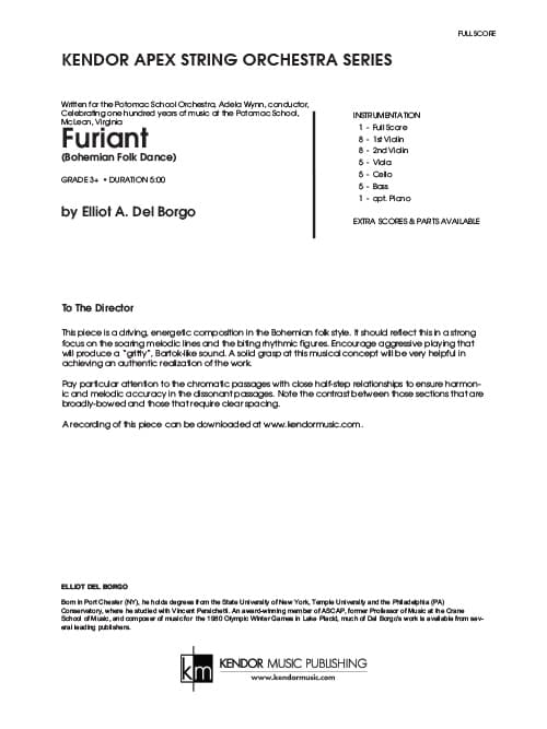 Furiant (Bohemian Folk Dance) (Score)