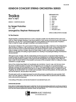 Troika (from Lt. Kije) (Score)