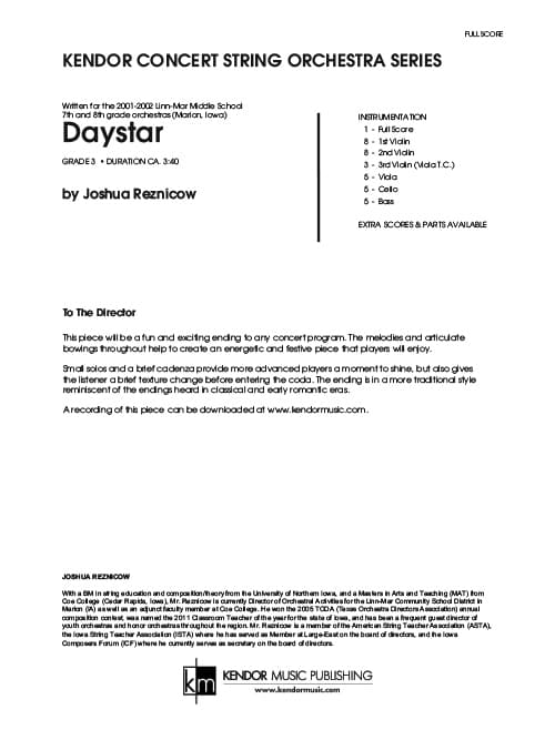 Daystar (Score)