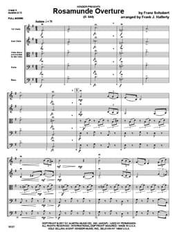 Rosamunde Overture (D. 644) (Score)