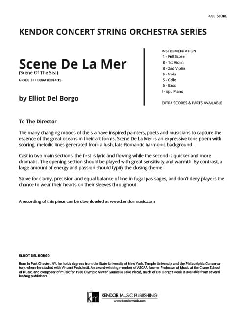 Scene De La Mer (Score)