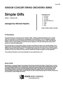 Simple Gifts (Score)