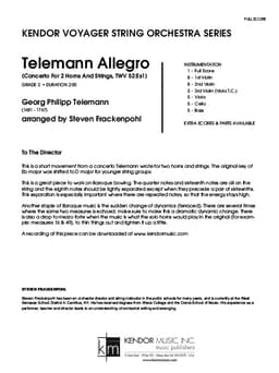 Telemann Allegro (Concerto For 2 Horns And Strings, TWV 52:Es1)