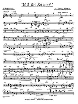 It's Oh, So Nice (Score)