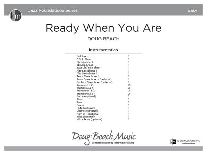 Ready When You Are (Score)