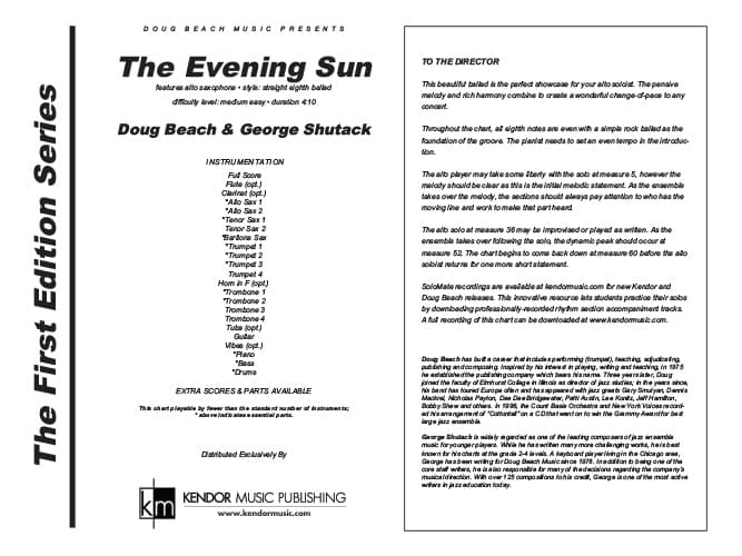 Evening Sun, The (Score)