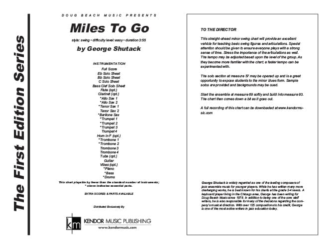 Miles To Go (Score)