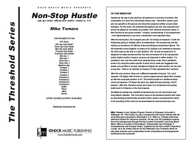 Non-Stop Hustle (Score)