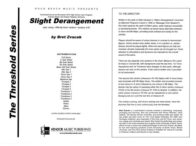Slight Derangement (Score)