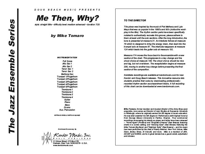 Me Then, Why? (Score)