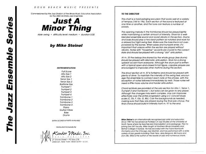 Just A Minor Thing (Score)