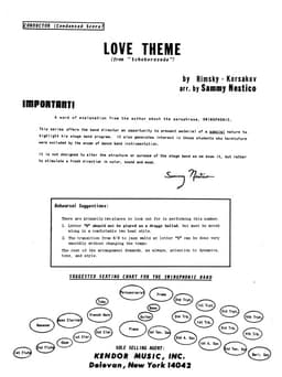 Love Theme From Scheherazade (Score)