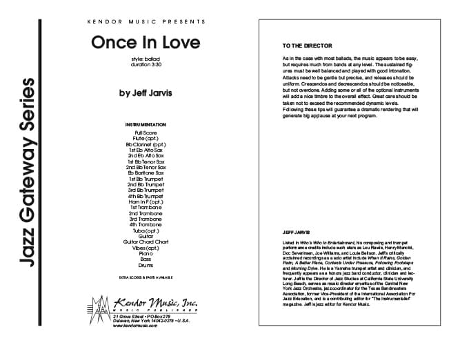 Once In Love (Score)