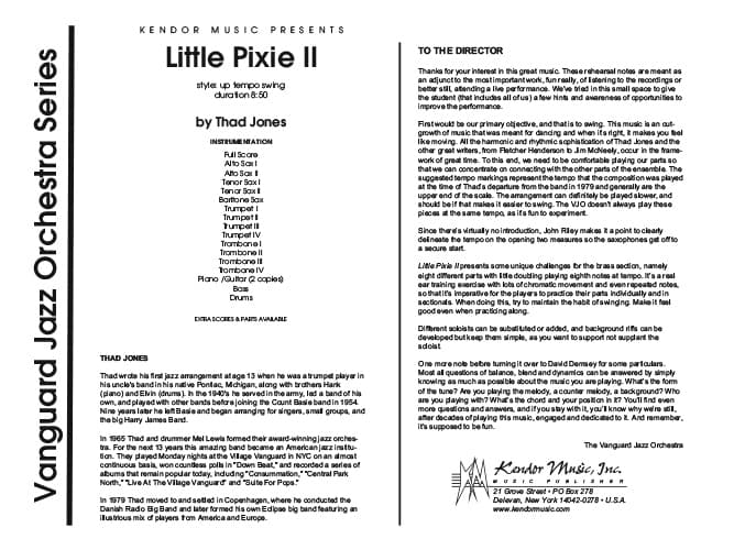 Little Pixie II (Score)