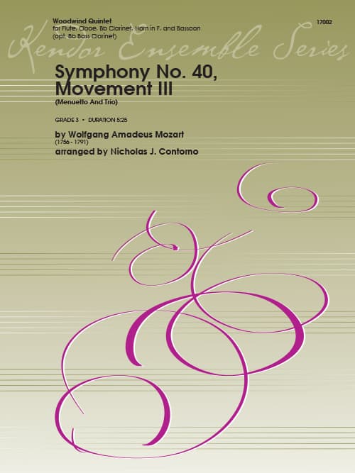 Symphony No. 40, Movement III (Menuetto And Trio)