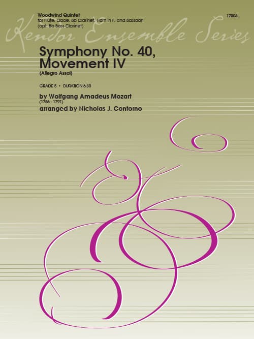 Symphony No. 40, Movement IV (Allegro Assai)
