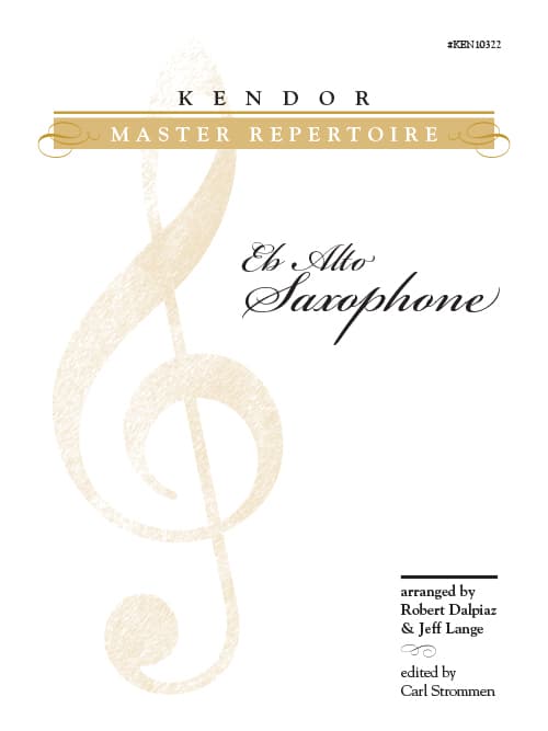 Kendor Master Repertoire - Alto Saxophone with Piano Accompaniment