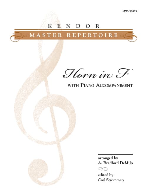 Kendor Master Repertoire - Horn in F with Piano Accompaniment