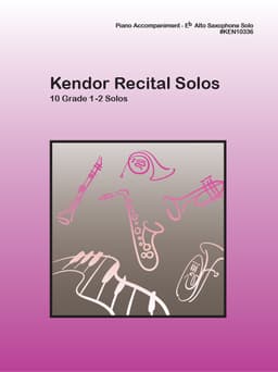 Kendor Recital Solos - Eb Alto Saxophone (Piano Accompaniment Book Only)