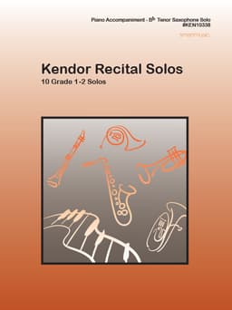 Kendor Recital Solos - Tenor Saxophone (Piano Accompaniment Book Only)