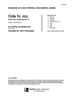 Ode To Joy, theme from 'Symphony No. 9 (Score)