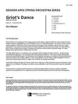 Griot's Dance (GREE-oh's Dance) (Score)
