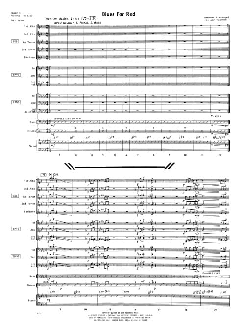 Blues For Red (Score)