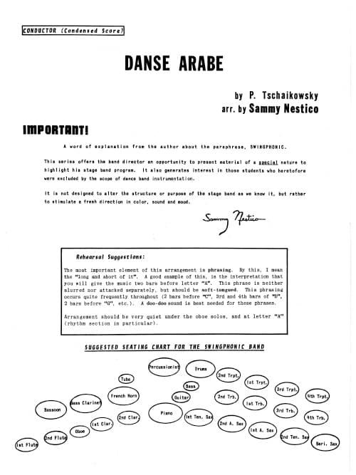 Danse Arabe (Score)