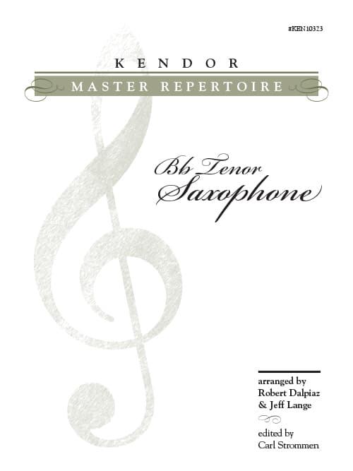Kendor Master Repertoire - Tenor Saxophone with Piano Accompaniment