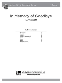 In Memory of Goodbye (Score)